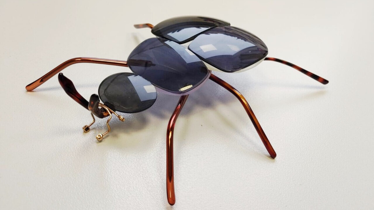 Art object: Insect out of  spectacle accessories