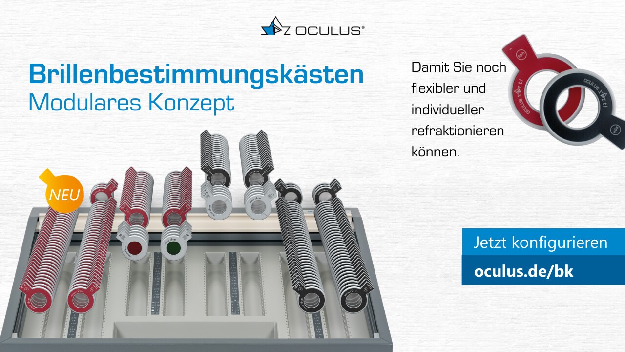 Der OCULUS Brillenbestimmungskasten – NEU: Modulares Konzept