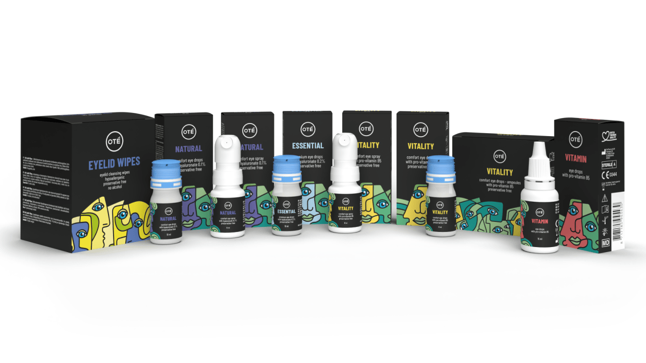 Oté's eye care range