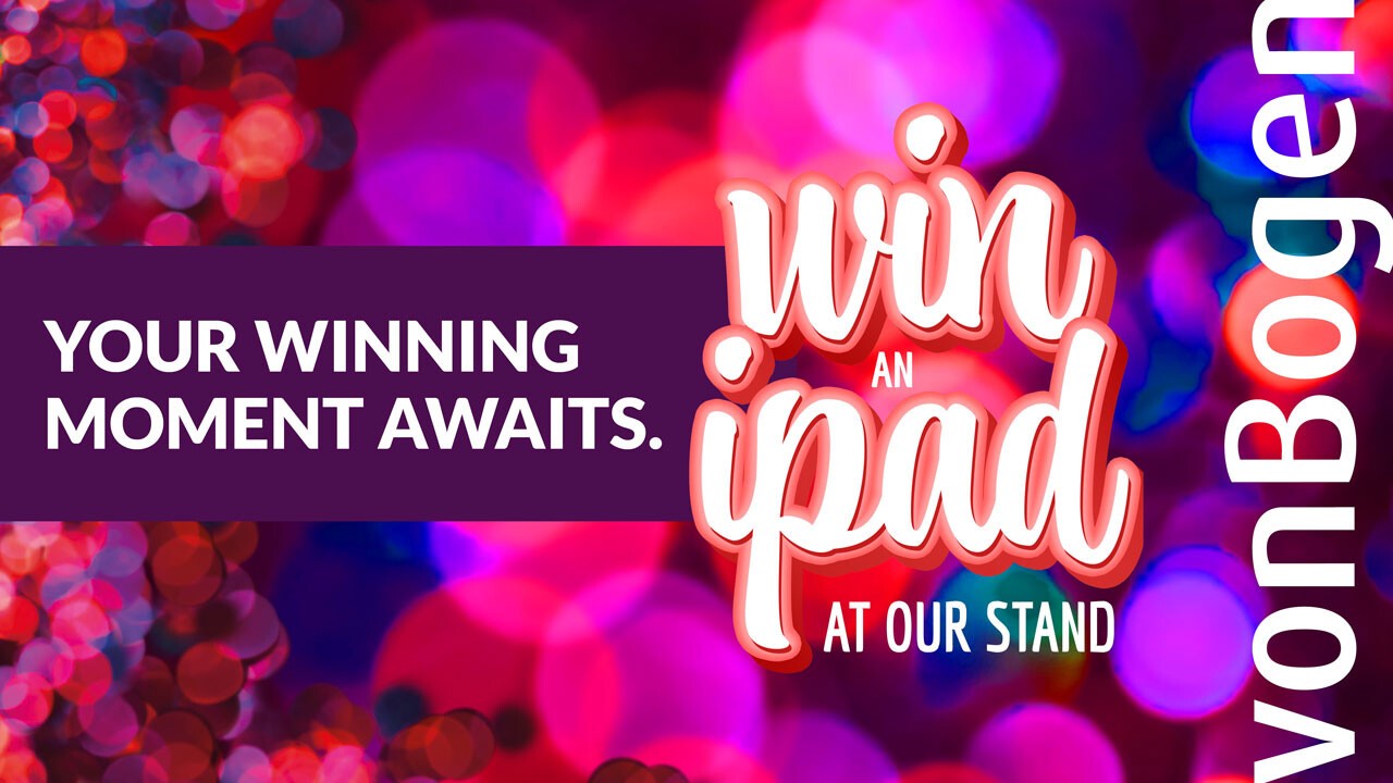 Your winning moment awaits. Win an iPad at our stand!
