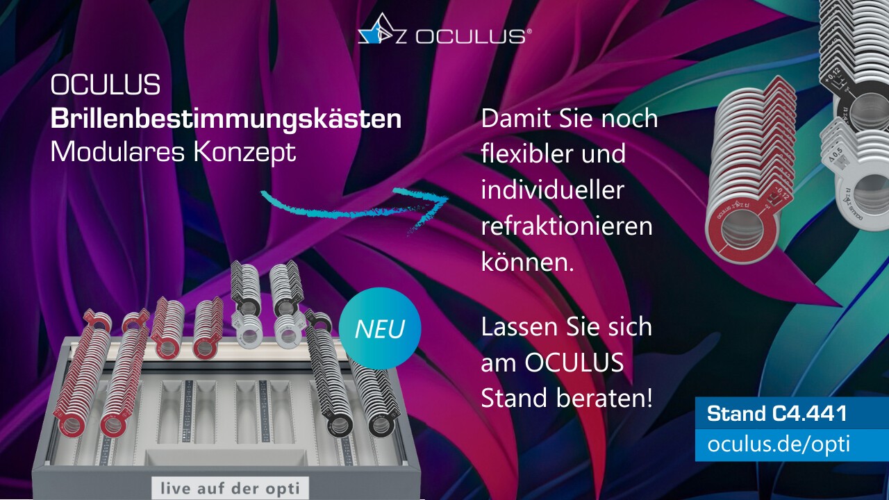 Der neue OCULUS Brillenbestimmungskasten mit modularem Konzept