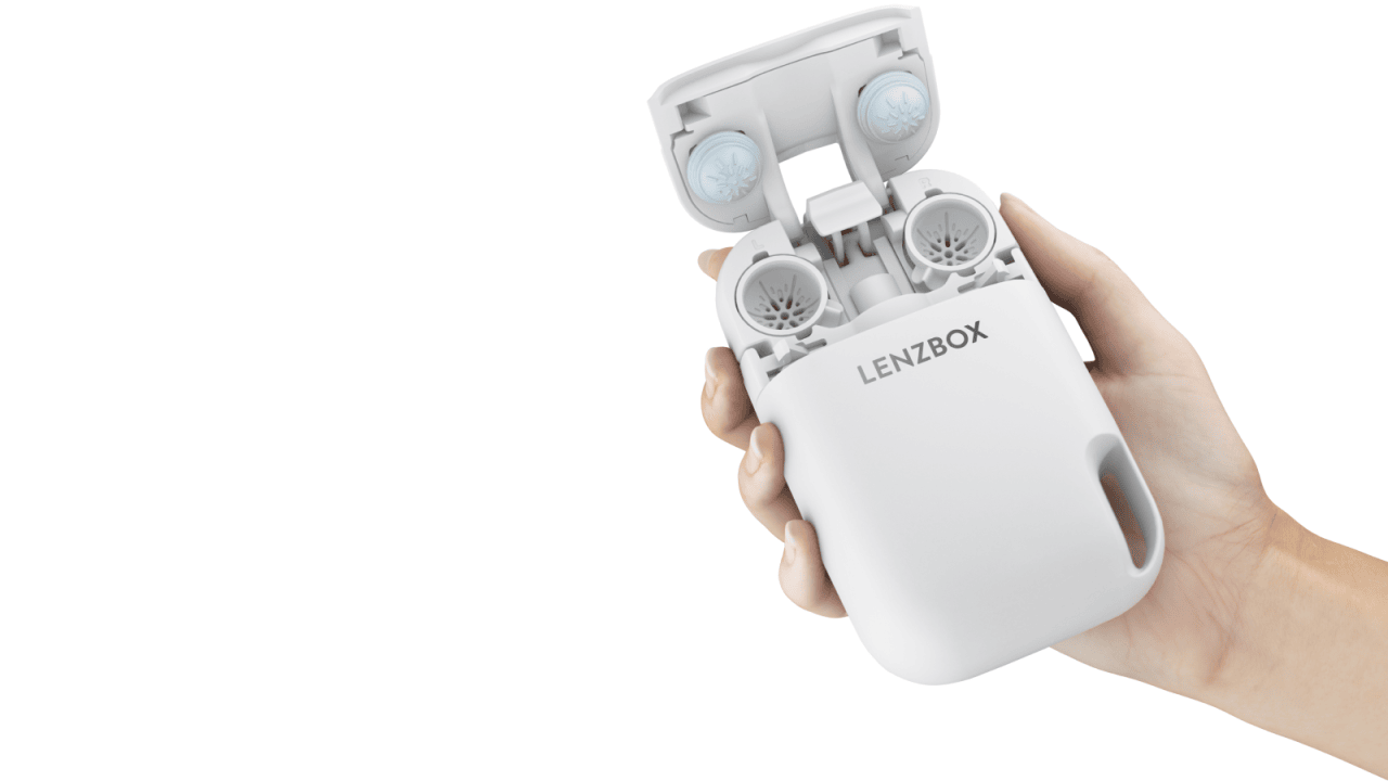 LENZBOX - convenient contact lens care for soft and rigid contact lenses