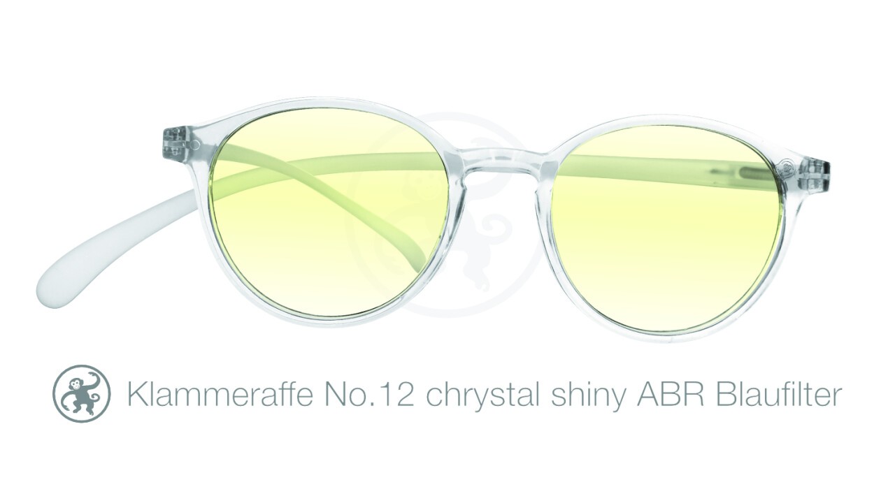 No.12 Klammeraffe crystal shiny AntiBlueRay Brillenglas