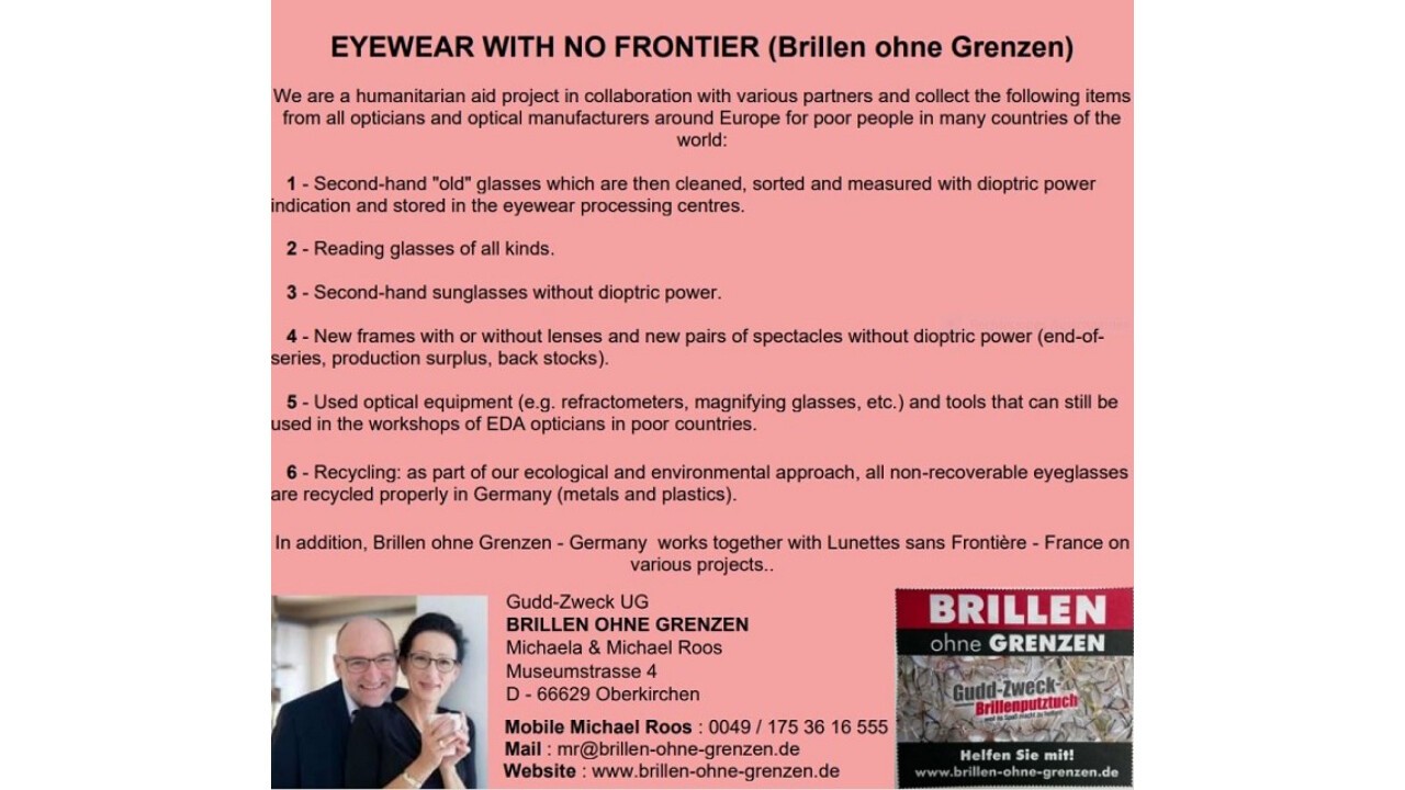 What we do ... www.BRILLEN-ohne-GRENZEN.de !